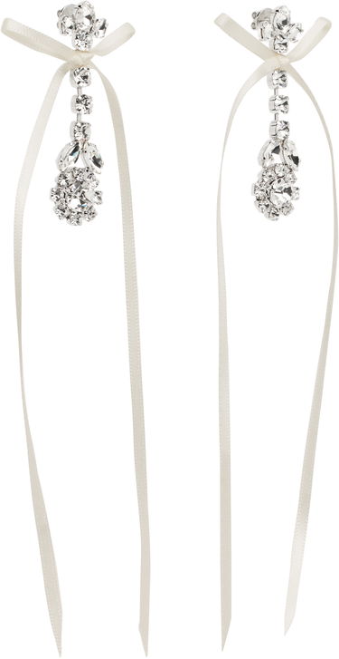 Обеци Simone Rocha Simone Rocha Victorian Bow Ribbon Drip Earrings Розово | ERG526 0903, 4