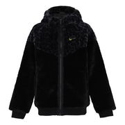 Nike Leopard Print Fleece Hooded Jacket