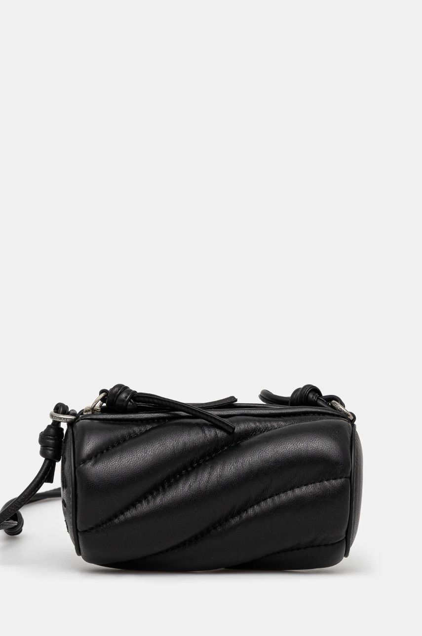 Чанта през рамо Fiorucci Black Leather Crossbody Bag Черно | U01FMASL005LE04BK01, 0