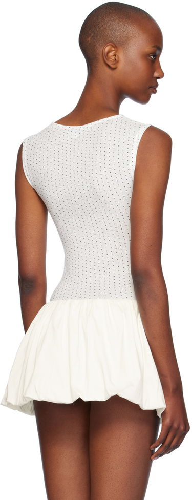 Pокля Miaou Miaou Kelly Dotted Peplum Top Бяло | 7185TJBBKD, 2