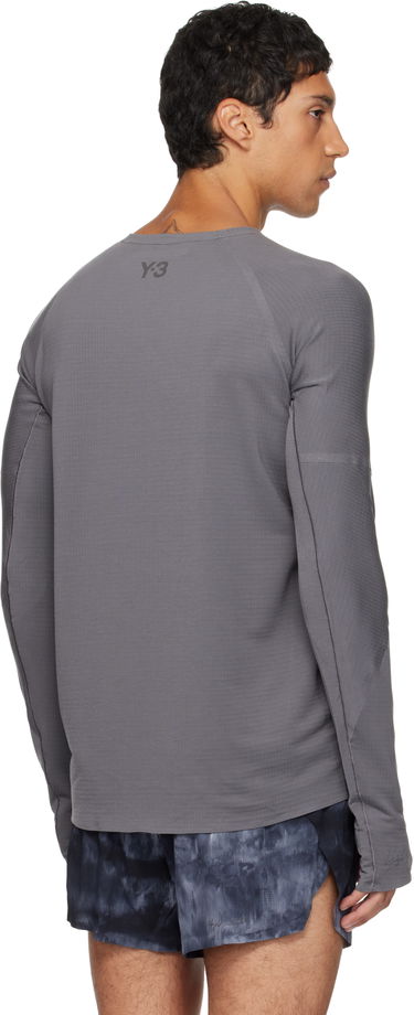 Тениска Y-3 Y-3 Running Long Sleeve T-Shirt Сиво | KB2331, 2