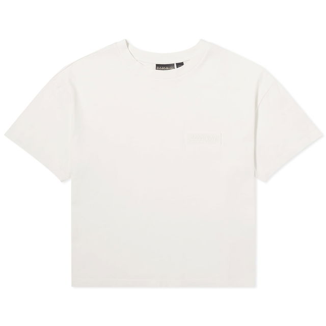 Cropped T-Shirt with Logo Patch