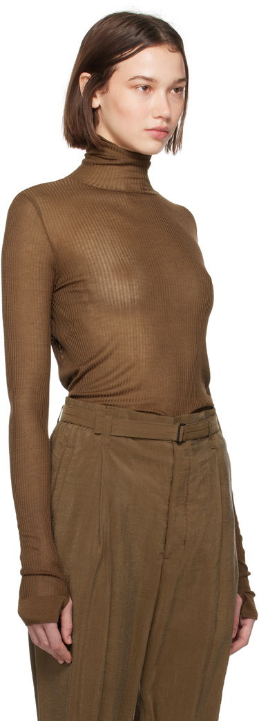 Тениска LEMAIRE Seamless Turtleneck Top Кафяво | TO1279 LK1017, 1