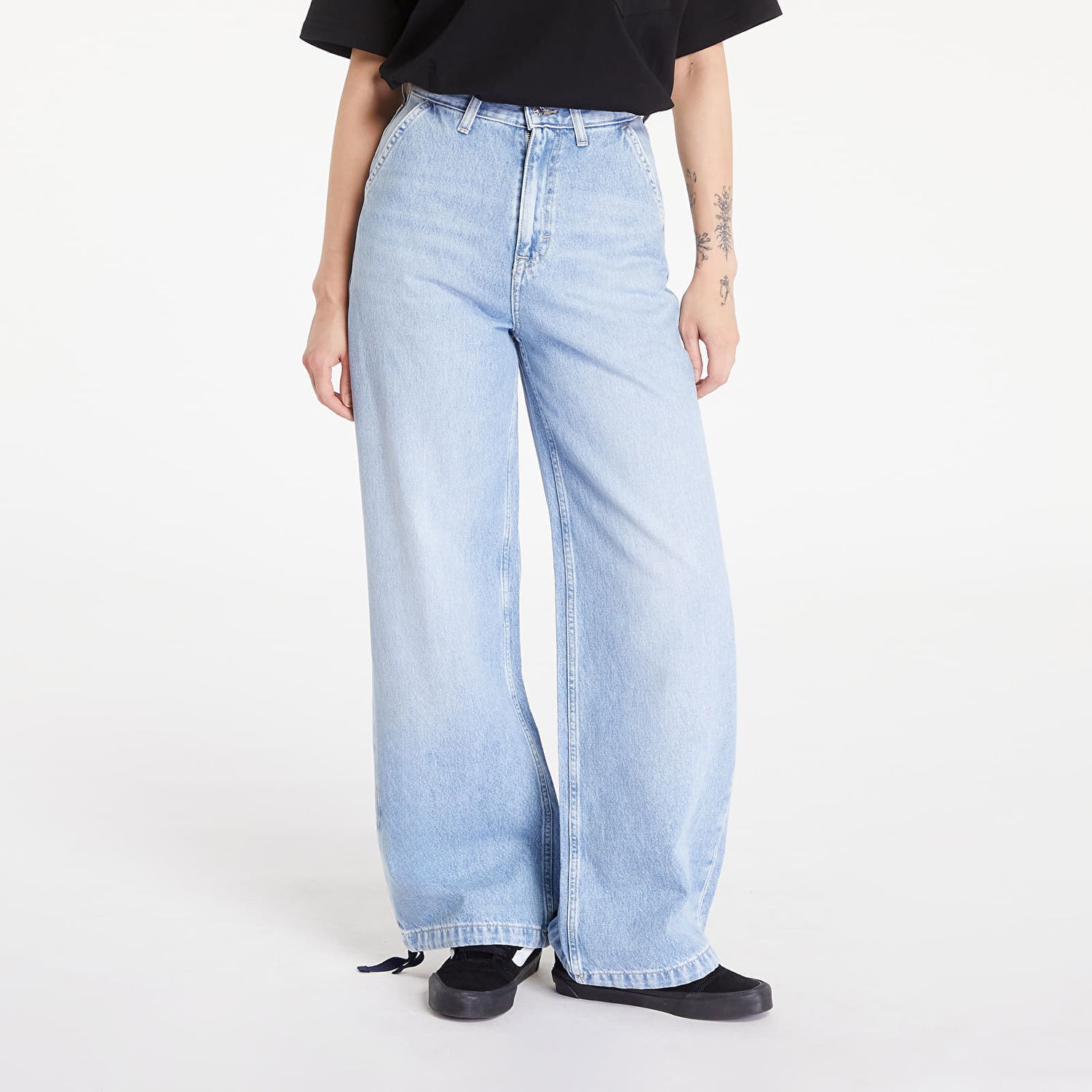 Дънки Tommy Hilfiger Claire Varsity High Rise Wide Tie Hem Jeans Denim Light Синьо | DW0DW19293 1AB, 0