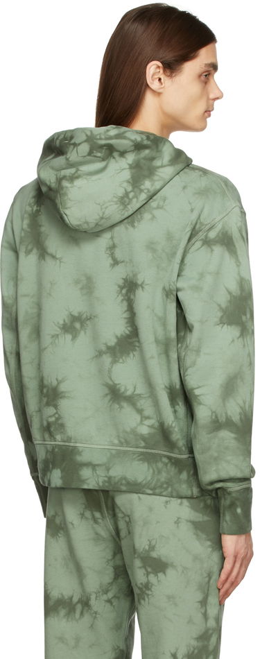 Суитчър rag & bone Tie-Dye Terry Hoodie by Зелено | MBC22ST020P120, 2