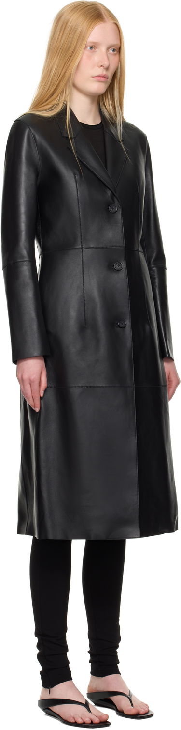 Палта TOTEME TOTEME Slim Leather Coat Черно | 252-WRO0191-LE0056, 1