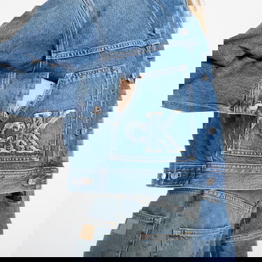 Яке CALVIN KLEIN Workwear Cropped Denim Jacket with K Applique Синьо | LV047E906G 3NL, 1