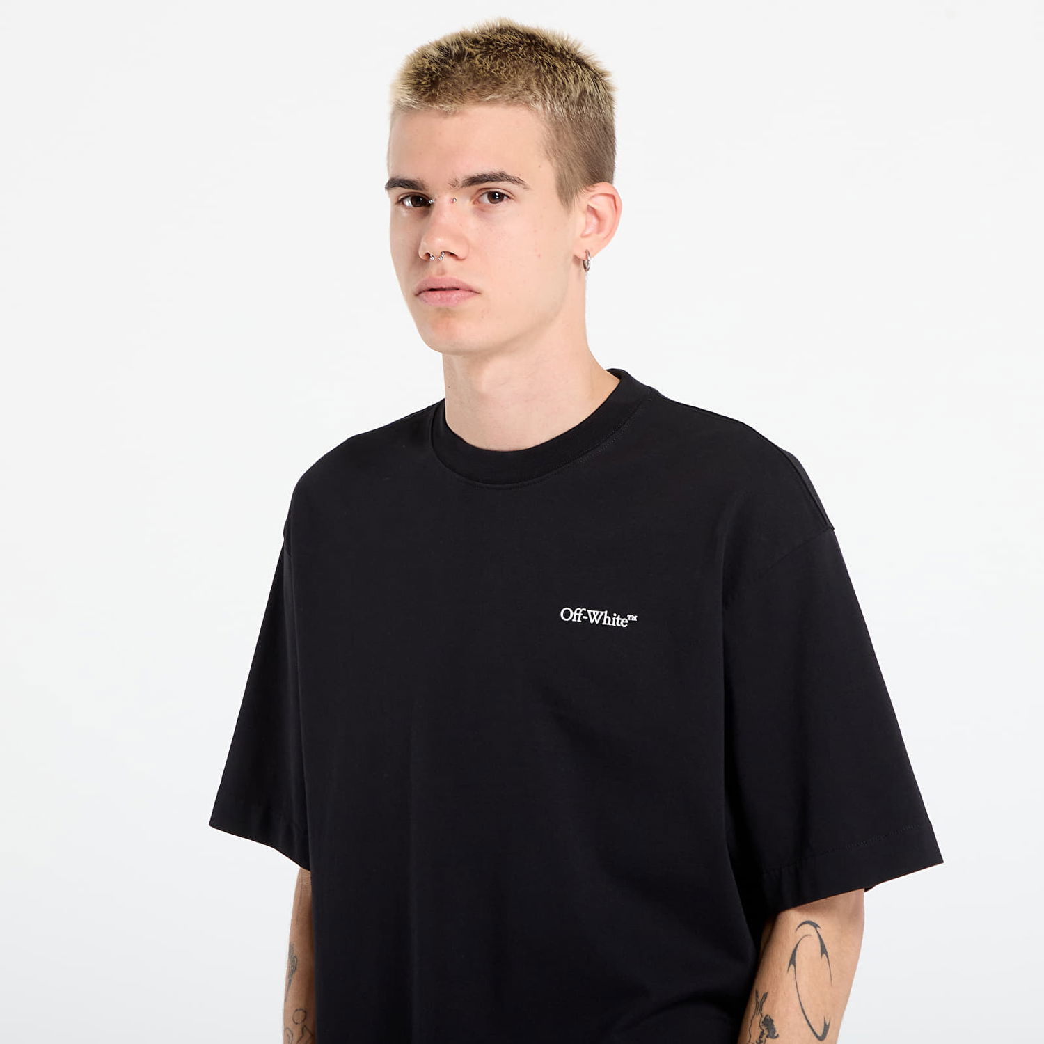 Тениска Off-White Off-White Half Arrow Skate S/S T-Shirt Черно | OMAA120F25JER0131001, 1
