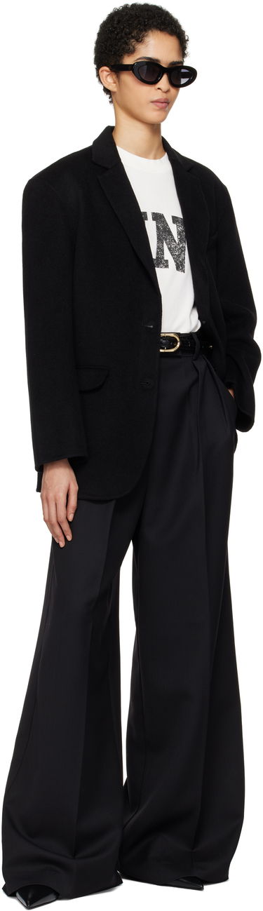 Яке Anine Bing Black Single-Breasted Blazer Черно | A-01-7073-000, 3