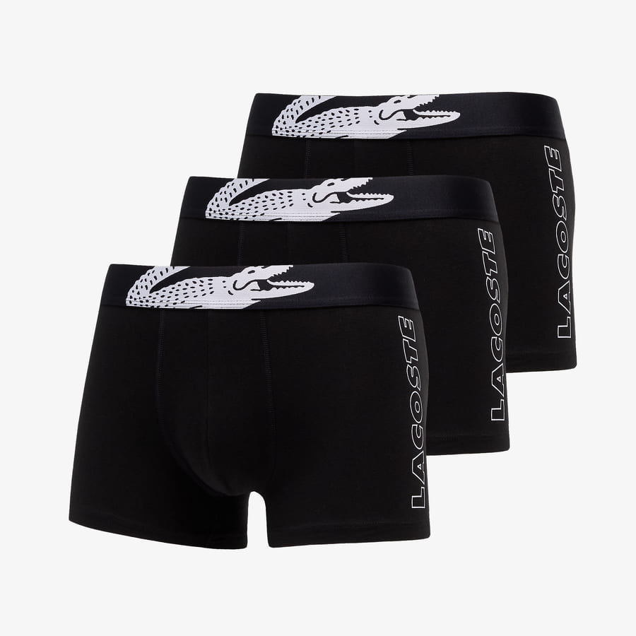 Боксерки Lacoste Underwear trunk 3-Pack Черно | 5H2082 031, 0