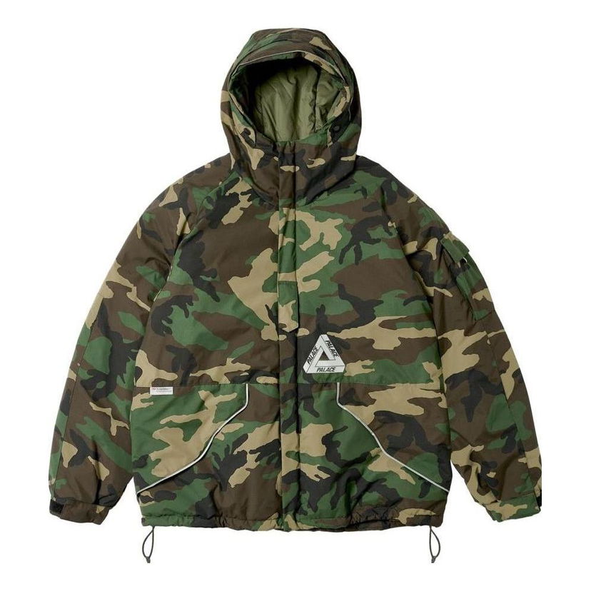 Парка Palace Palace P-Tech Hooded Camo Jacket Зелено | P25JK061