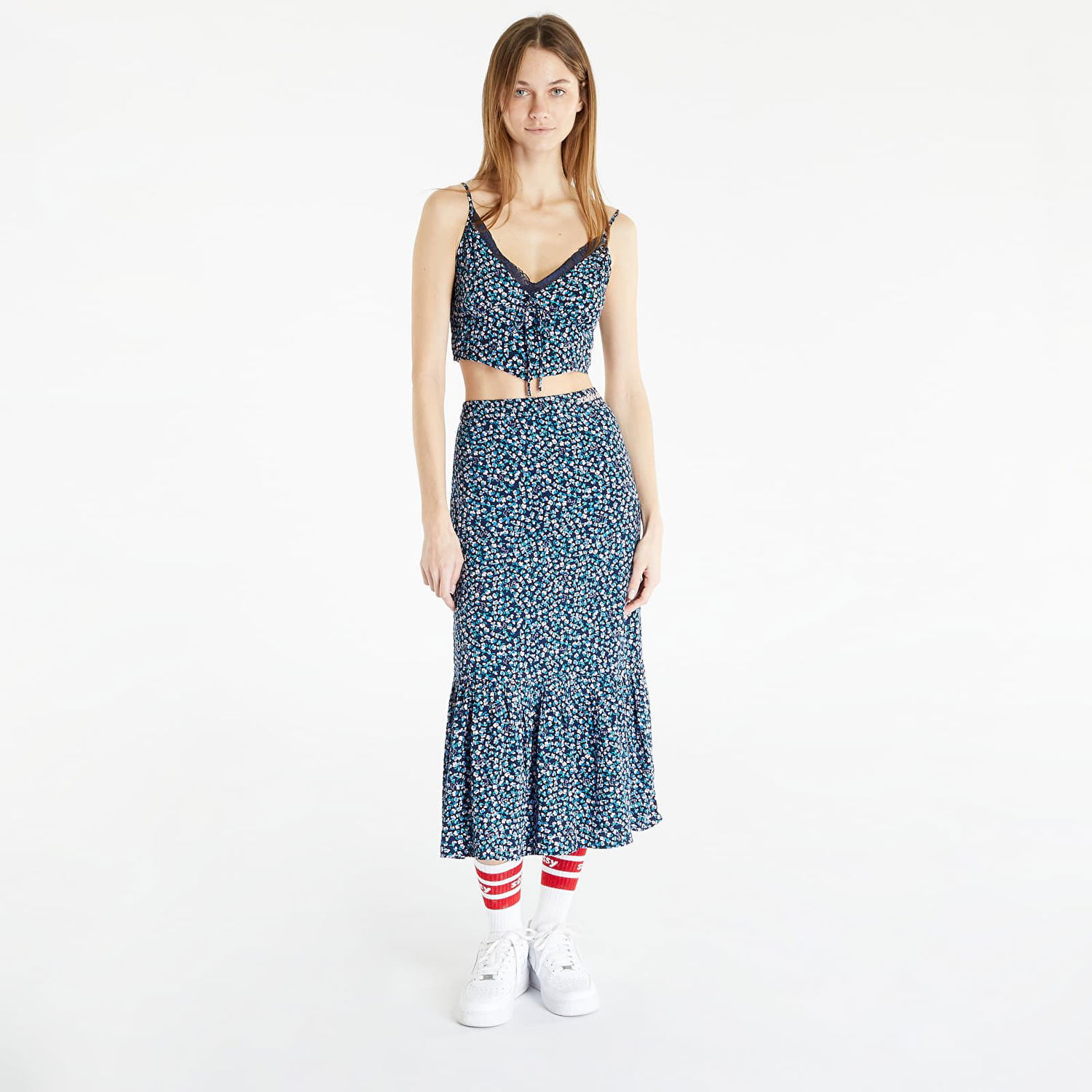 Потник Tommy Hilfiger Ditsy Floral Lace Cami Top Синьо | DW0DW15215 0G1, 0