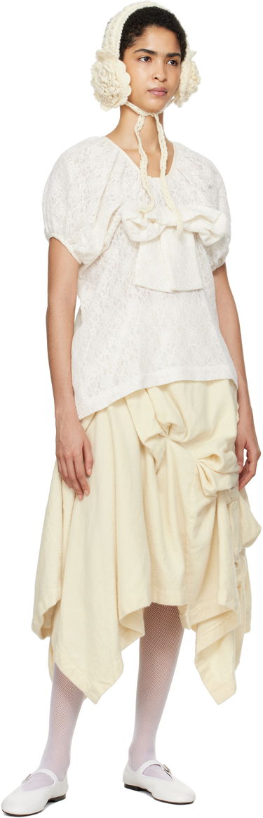 Пола Comme des Garçons Comme Des Garcons Wool Midi Skirt Бежово | TN-S013-051, 3