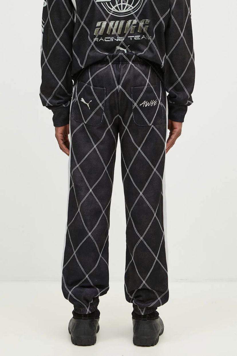 Спортни панталони Puma Puma x A$AP ROCKY Distressed Diamond Stitch Sweat Pant Черно | 631124