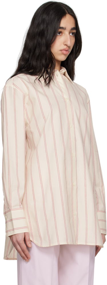Риза TOTEME TOTEME Relaxed Striped Shirt Бяло | 252-WRT1415-FB0388, 1