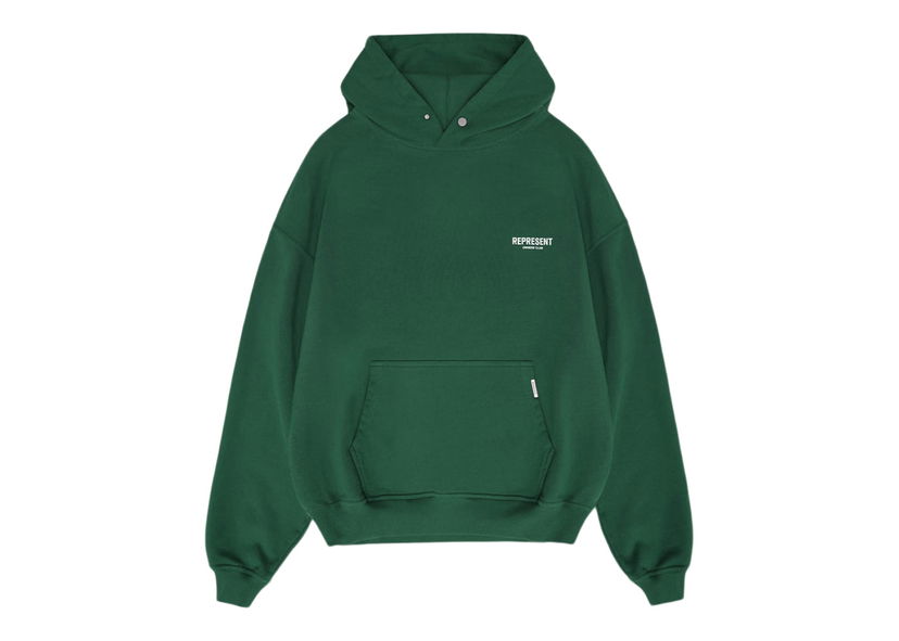 Суитчър Represent Clo Represent Owner's Club Hoodie Racing Green/White Зелено | M04153-62