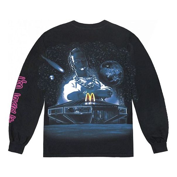 Тениска Cactus Jack by Travis Scott Cactus Jack Long Sleeve T-Shirt Черно | TC-5, 0