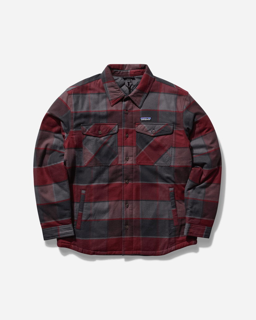 Риза Patagonia Lightweight Insulated Fjord Flannel Shirt Бургунди | 20386 WMIB