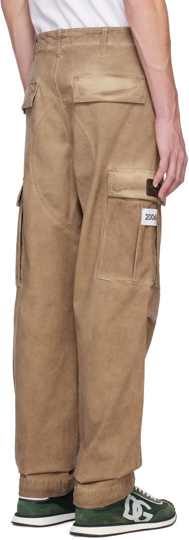 Карго панталони Dolce & Gabbana Cargo Pants Бежово | GP03LTG8LG8, 2