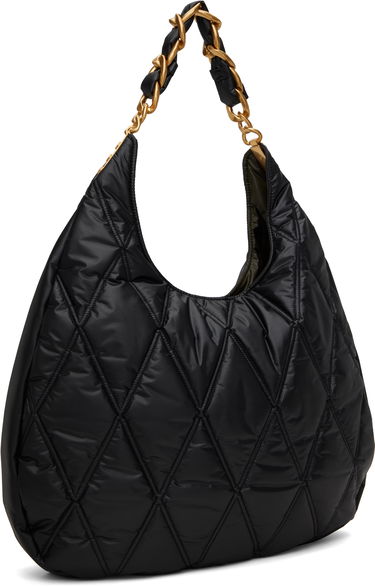 Дамска чанта Balmain Balmain 1945 Quilted Hobo Bag Черно | EN1BT929TNDT, 2