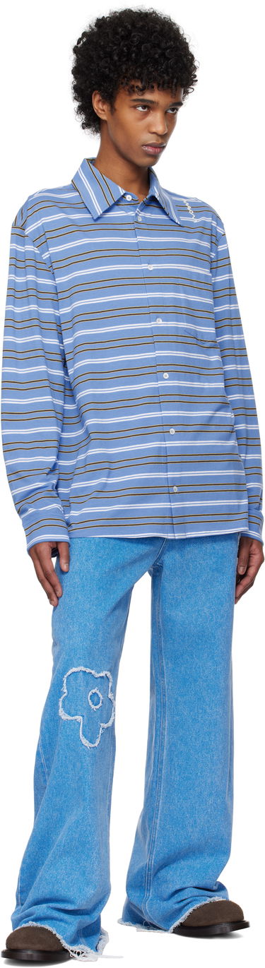 Поло тениска Marni Long Sleeved Striped Polo Многоцветен | POMU0042S0 UTC452, 3