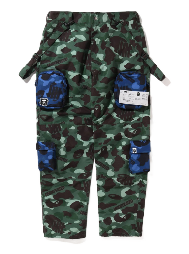 Карго панталони BAPE Undefeated x Camo Multi Pouch Pocket Pants Зелено | 1I73-152-909