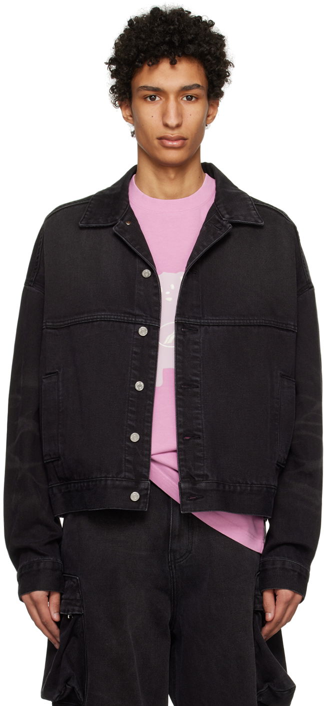Яке We11done Graphic Denim Jacket Черно | WD-DJ3-22-376-U-BK, 0