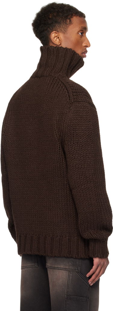 Пуловер We11done We11done Chunky Turtleneck Sweater Кафяво | WD-KT3-24-651-U-BR, 2
