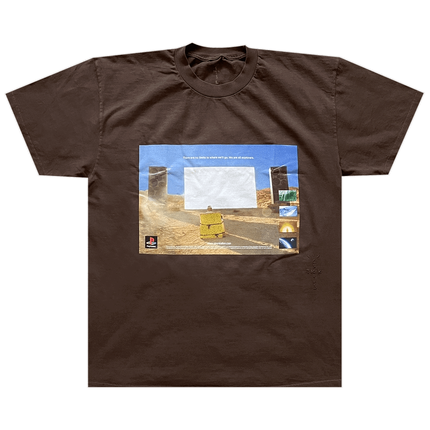 Тениска Cactus Jack by Travis Scott Monolith Day T-Shirt Кафяво | CJPS SS03 BROW, 0