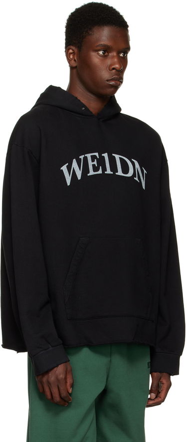 Суитчър We11done Distressed Hoodie Черно | WD-TH3-22-716-U-BK, 1