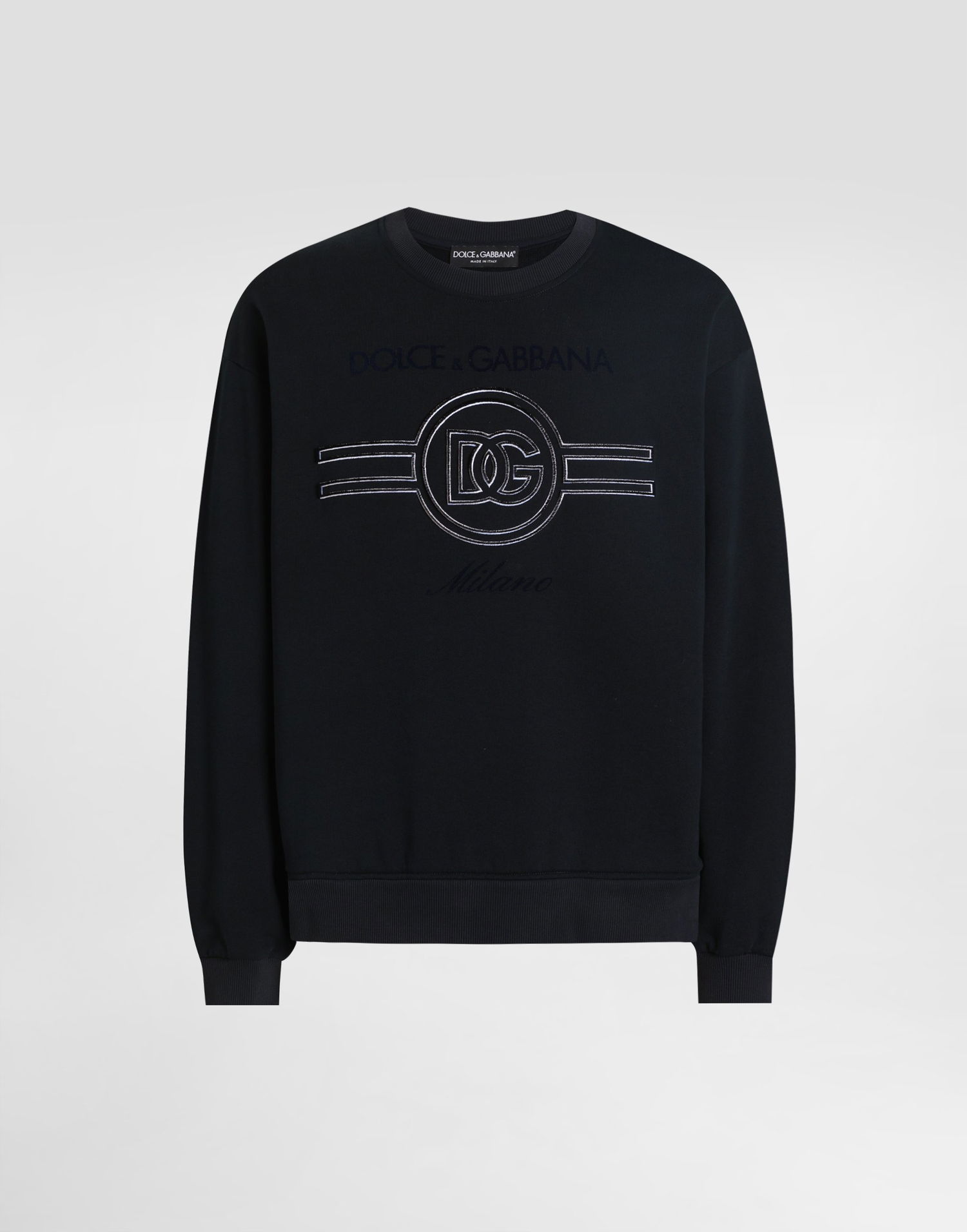 Суитчър Dolce & Gabbana Dolce & Gabbana Embroidered Sweatshirt Черно | G9AHSZG7PGBB0665, 0