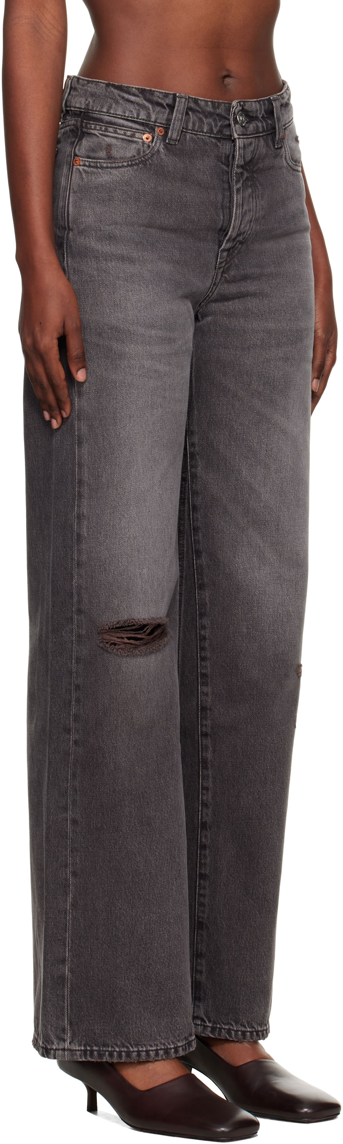 Дънки OUR LEGACY Our Legacy Treble Cut Jeans Сиво | W4255TH, 1