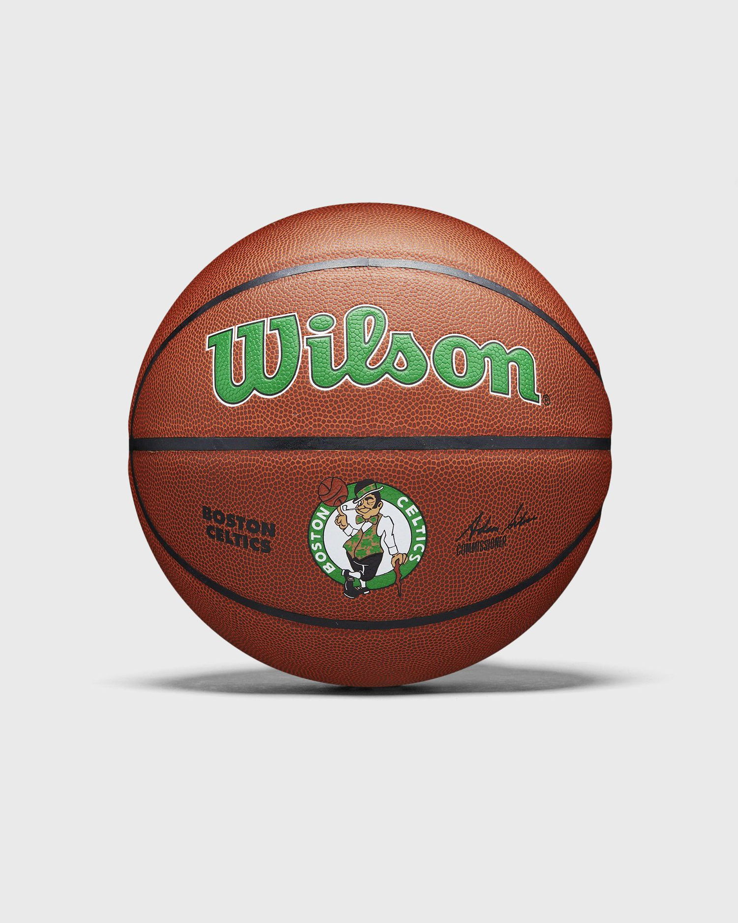 Спортна екипировка Wilson Tennis NBA Team Alliance Boston Celtics Size 7 Basketball Кафяво | WTB3100XBBOS, 1