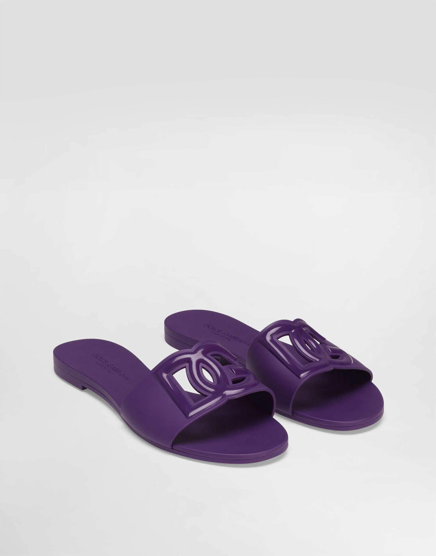 Аксесоари Dolce & Gabbana Dolce & Gabbana Rubber Slides Лилаво | CW2215AN9948H438, 1