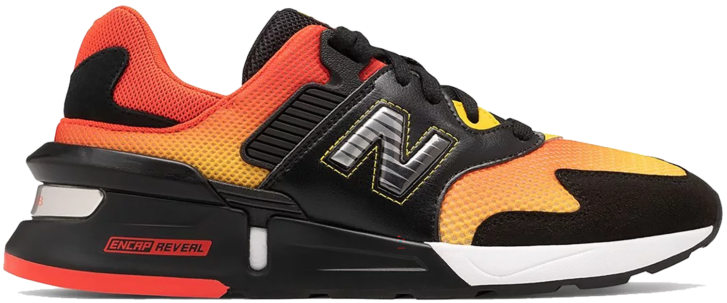 Кецове и обувки New Balance Kawhi Leonard x 997 Sunset Pack "Black Orange Red" Черно | MS997KL2, 0