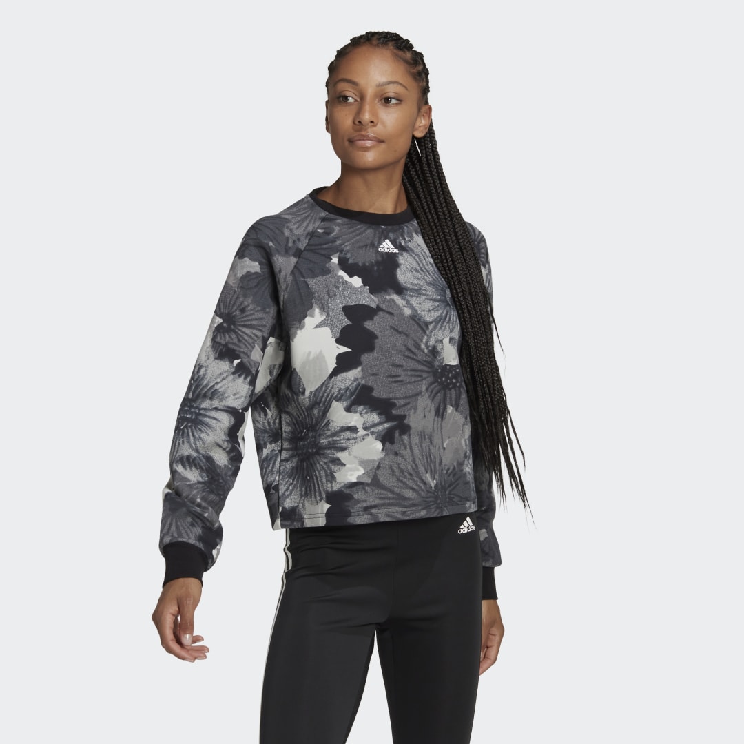 Суитчър adidas Originals Allover Print Hoodie Черно | HP0788, 0