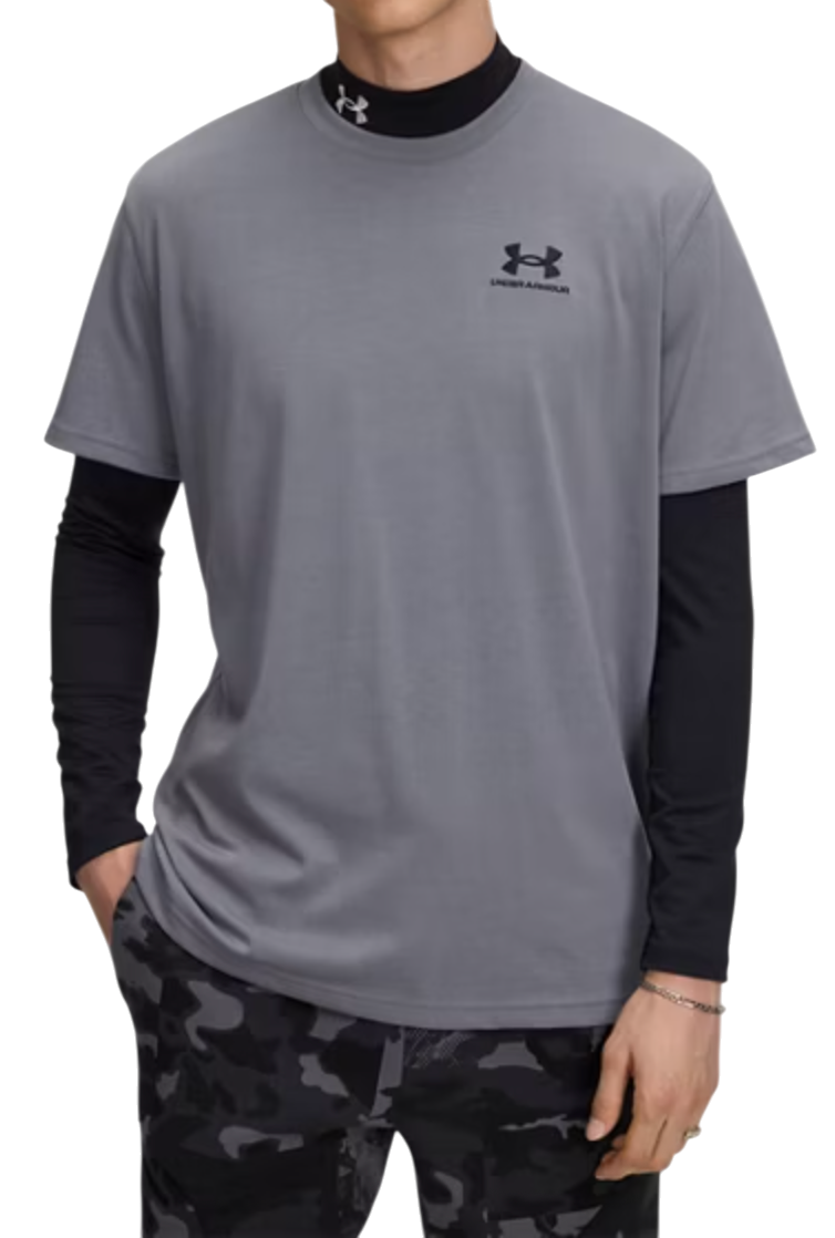 Тениска Under Armour Under Armour M Logo Heavyweight Short Sleeve T-Shirt Сиво | 1373997-024, 0