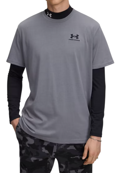 Тениска Under Armour Under Armour M Logo Heavyweight Short Sleeve T-Shirt Сиво | 1373997-024, 0