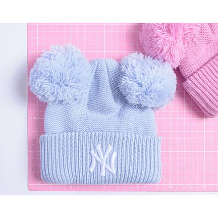 Шапка New Era New Era Medium Knit Double Pom Beanie NY Yankees (52-54 cm) Синьо | 60565307, 1
