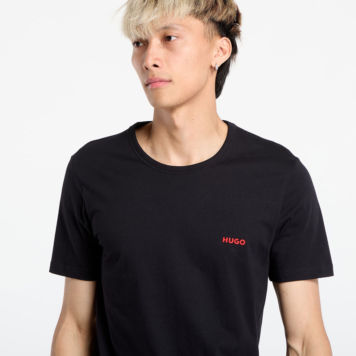 Тениска BOSS Hugo Boss RN 3-Pack T-Shirt Черно | 50532811-990, 1