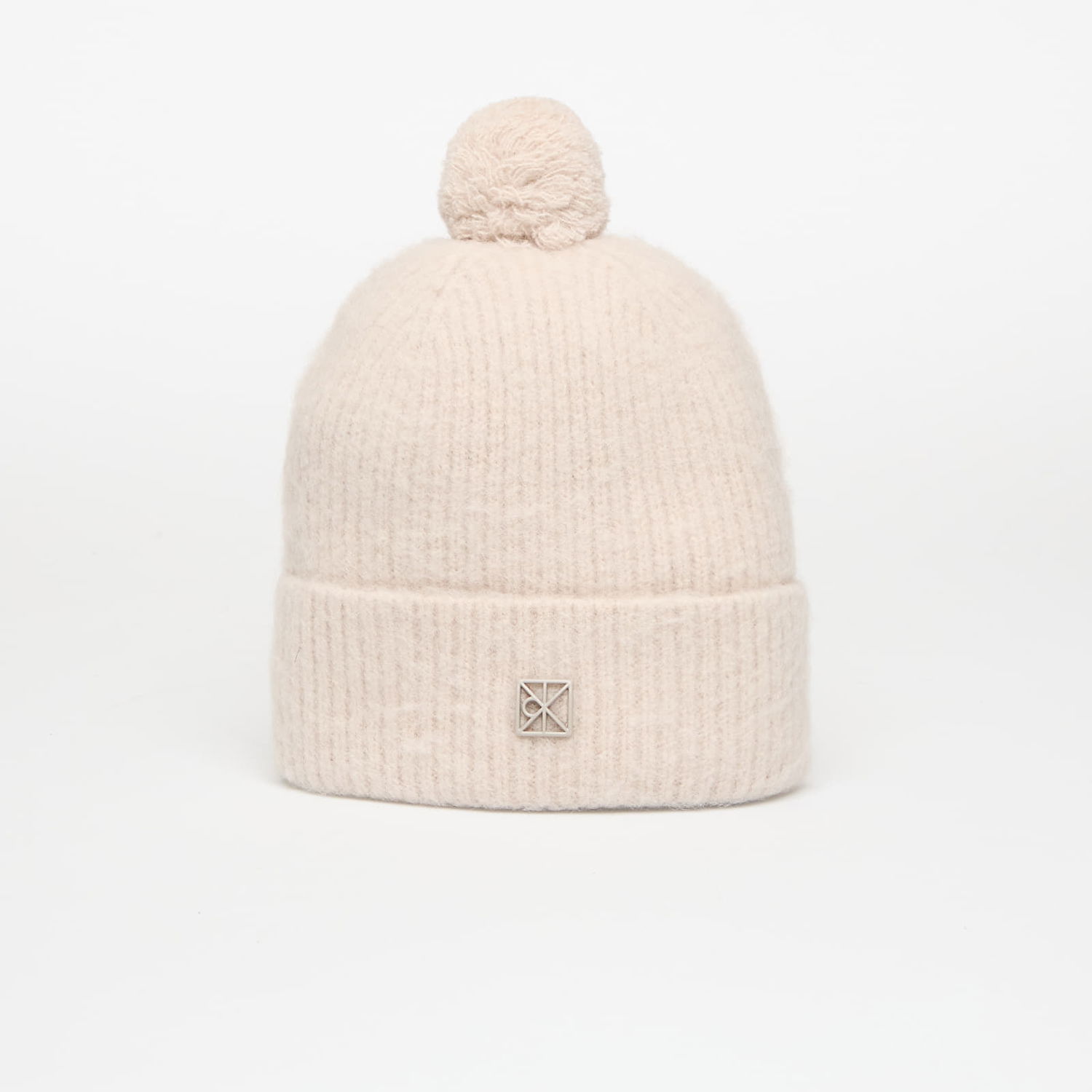 Шапка CALVIN KLEIN Emblem Brushed Pom-pom Hat Universal Бежово | LV04D8067G RMU, 0