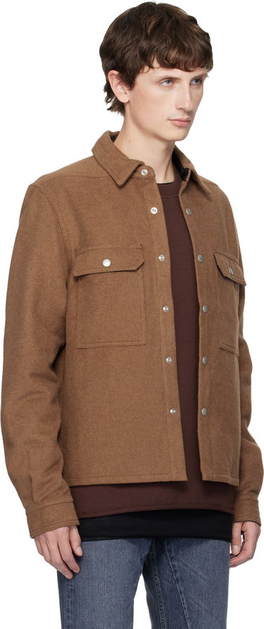 Яке Rick Owens DRKSHDW Concordians Cropped Overshirt Кафяво | DL02E2299 CFRTJP, 1