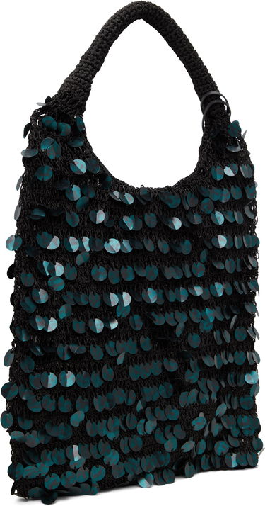 Голяма пазарска чанта JW Anderson JW Anderson Crochet Sequin Shoulder Bag Черно | HB0729-FA0447, 2