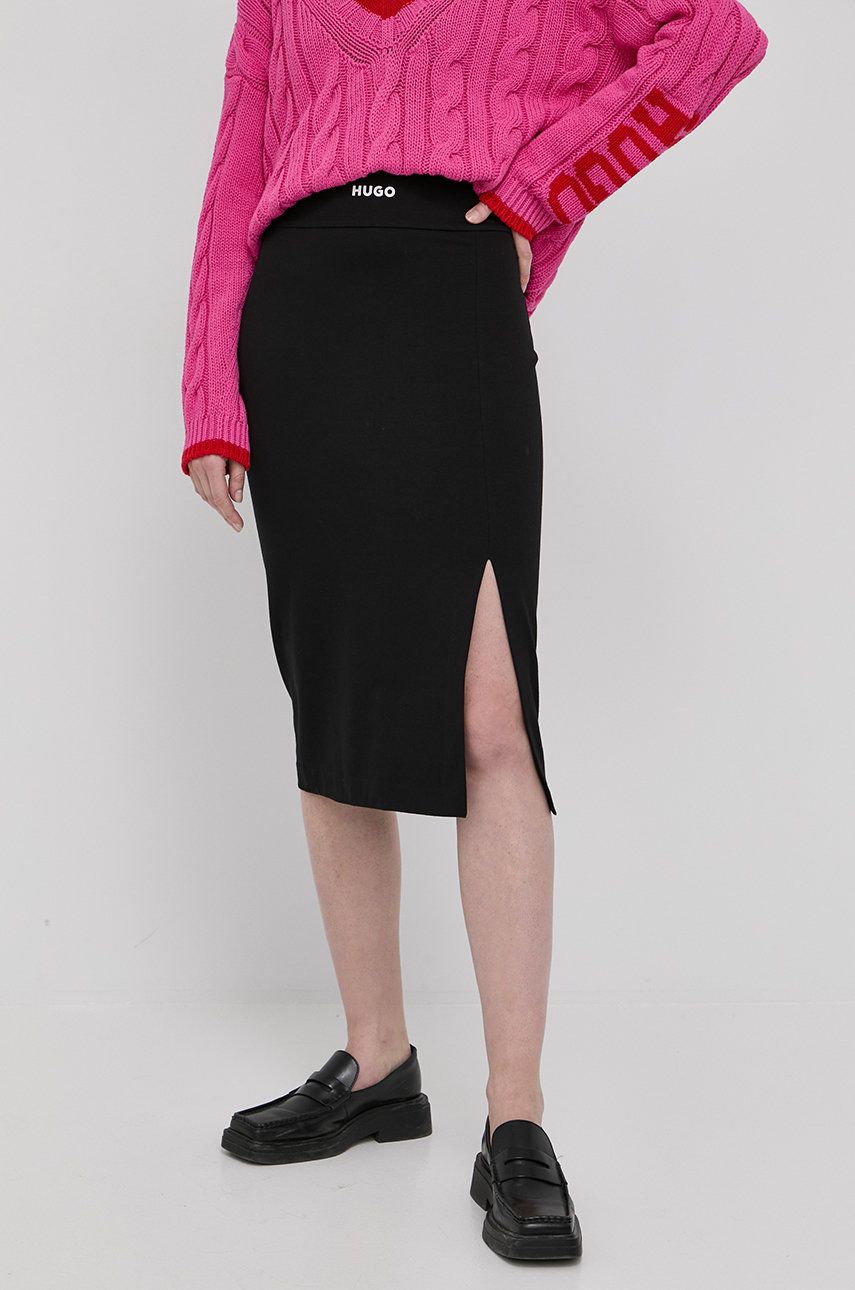 Пола BOSS Skirt Черно | 50467624, 0