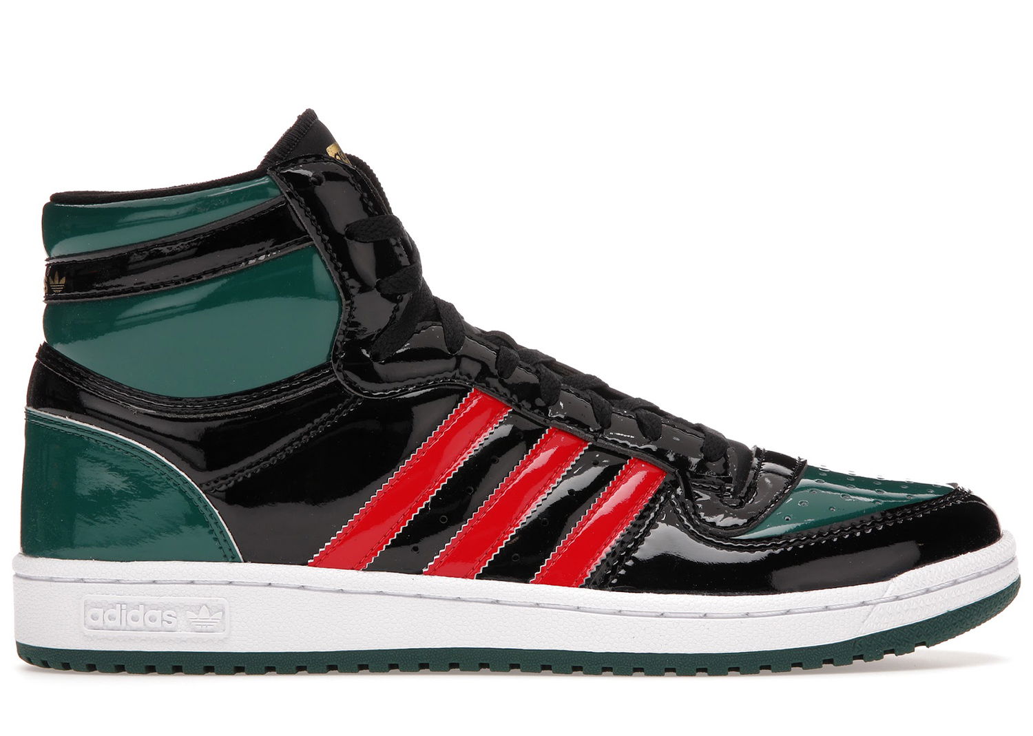 Кецове и обувки adidas Originals Top Ten Black Green Red Patent Черно | FX7874, 0