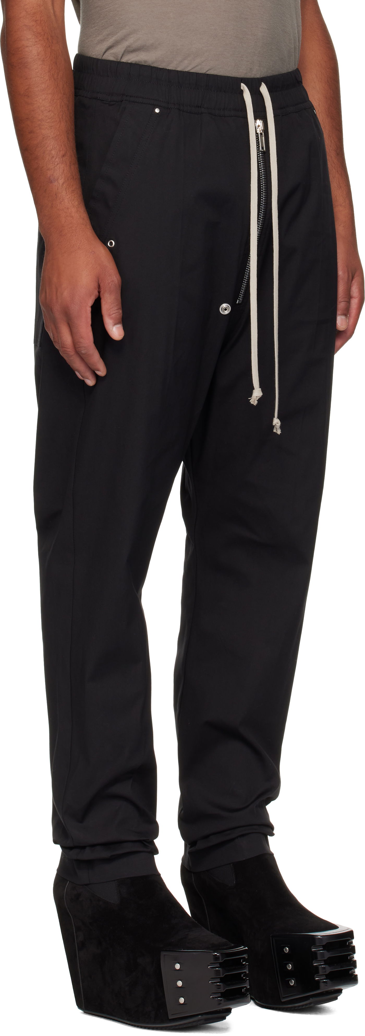Панталони Rick Owens Rick Owens Concordians Bela Trousers Черно | RU02E1361 TE, 1
