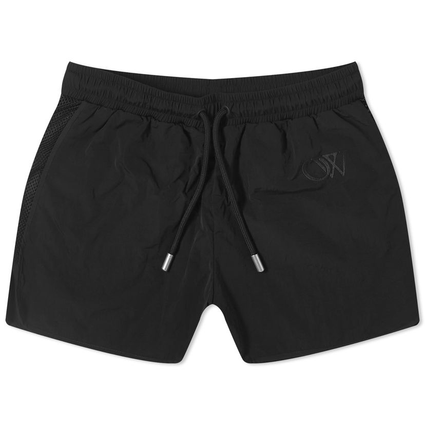 Къси панталони Off-White Crispy NY Mesh Shorts Черно | OWVH050S24FAB0011010