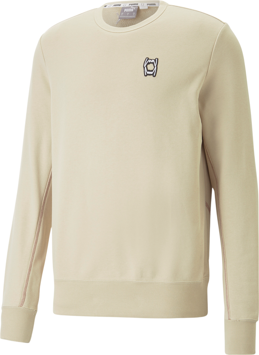 Суитчър Puma Pivot EMB Crewneck Sweatshirt Бежово | 533249-013