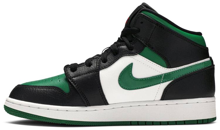 Кецове и обувки Jordan Air Jordan 1 Mid "Black Pine Green" GS Зелено | 554725-067, 0