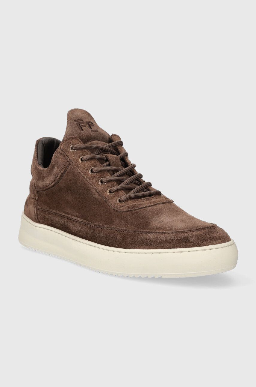 Кецове и обувки Filling Pieces Low Top Suede Кафяво | 10122791909, 1